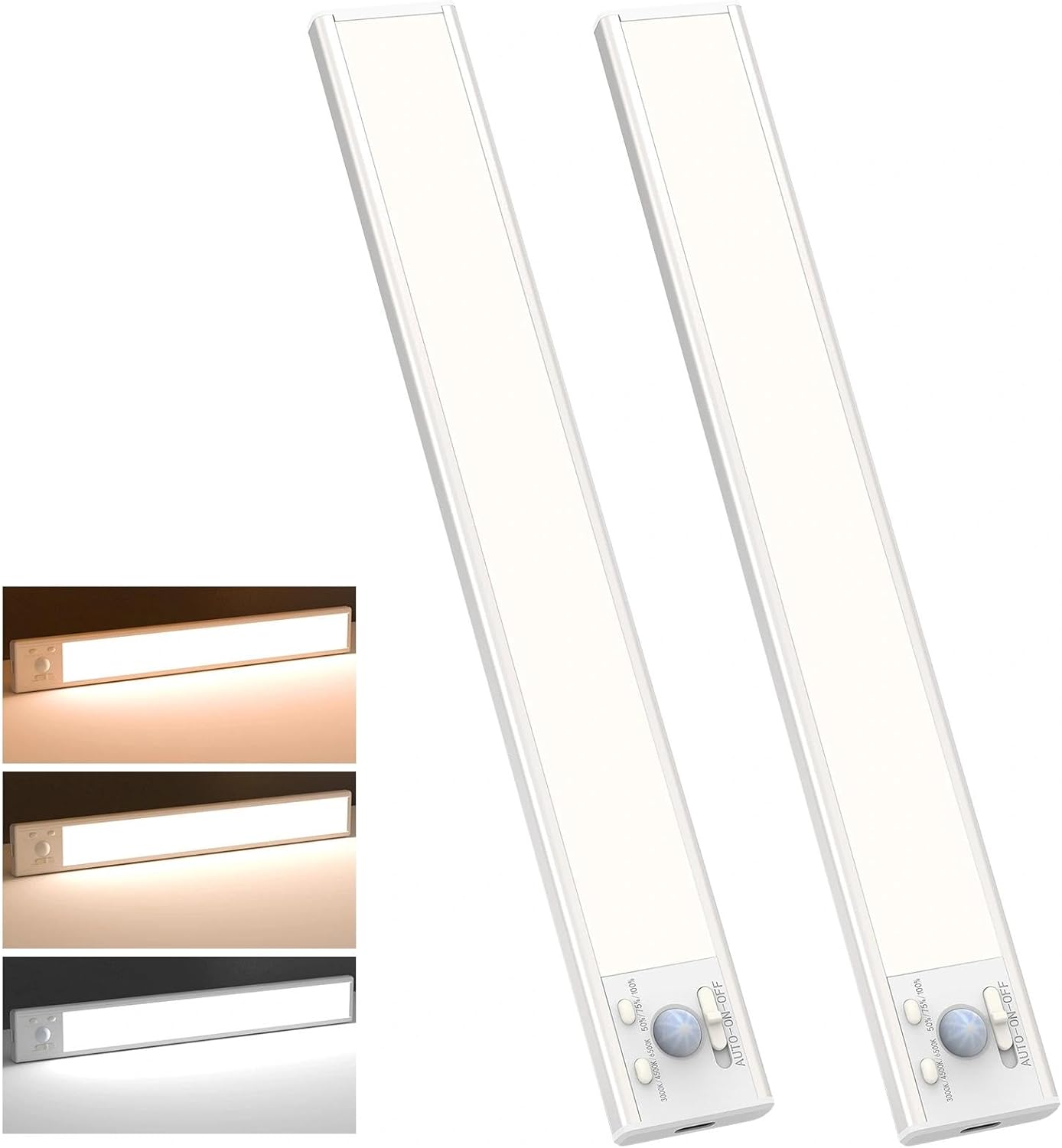 zemty rechargeable under cabinet light with 3 color temperatures