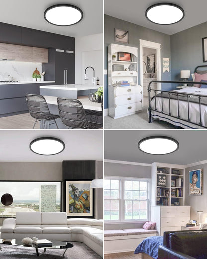 2Pack 3 Color Selectable Ceiling Lamp Low Profile Ceiling Light-12"