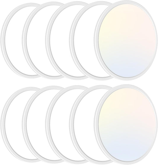 10 Pack LED 3 Color Temperature in One Ceiling Light Fixture-zemty