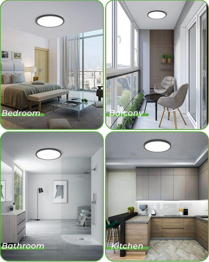 Super Thin Low Profile LED Ceiling Light 2Pack-zemty