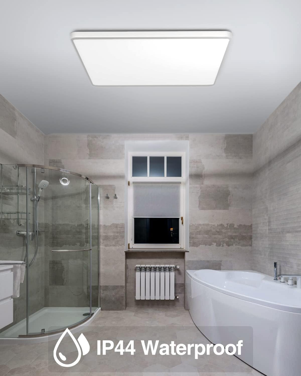 zemty square ceiling light with IP44 waterproof