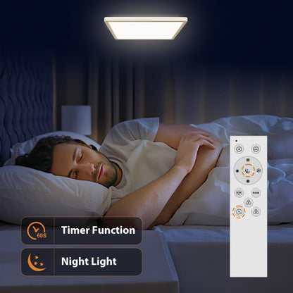 Zemty ceiling light with night light and timer function