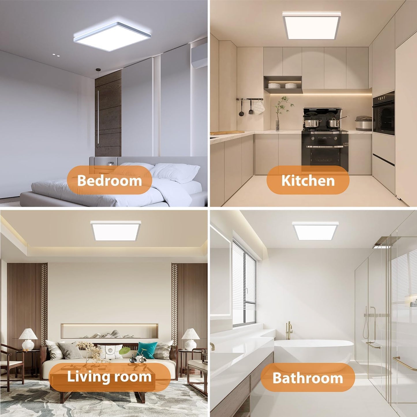Zemty ceiling light multi-room application