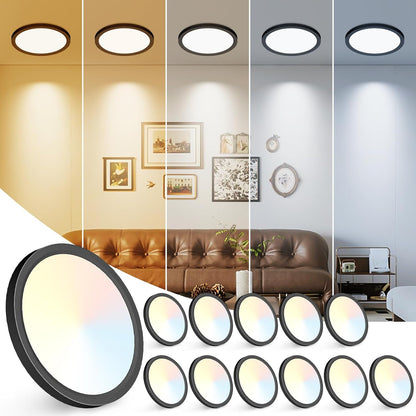 Zemty 5 color temperature round ceiling light pack