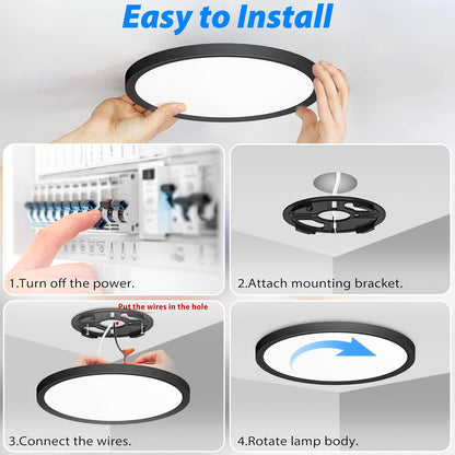 Zemty easy install ceiling light guide