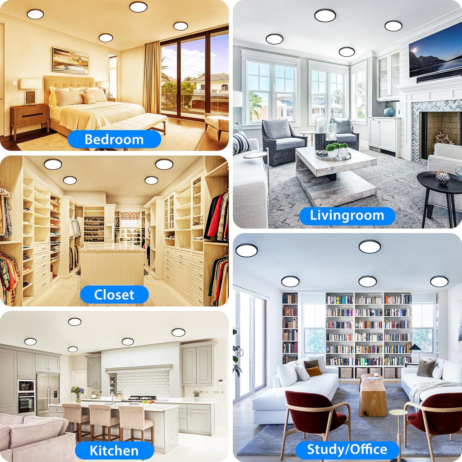 Zemty multi-room application ceiling light