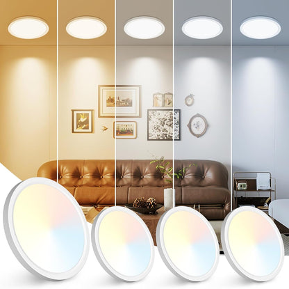 Zemty 5 color temperature round ceiling light pack