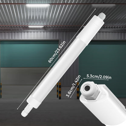 Zemty 60cm linear LED light with dimension details