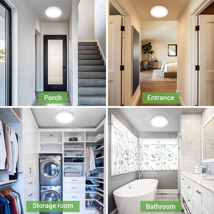 Zemty 22 x 2.1 cm,18W Ceiling Light with 3W Night Light, 2100LM 5CCT Selectable