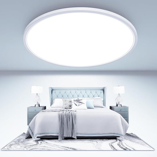 1Pack Large LED Ceiling Light White Surface Bright Flush Mount Lights -16.5"