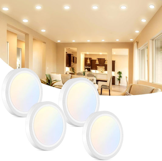 4.7 inch 3 color temperature LED ceiling light, dimmable flush mount light for home use