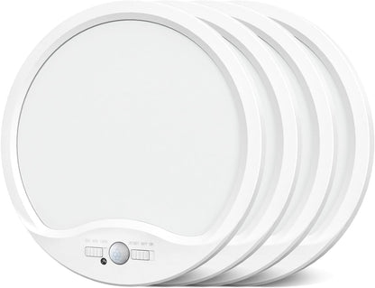 Zemty CLS22S 4-pack motion sensor LED ceiling light, flush mount design for home safety lighting