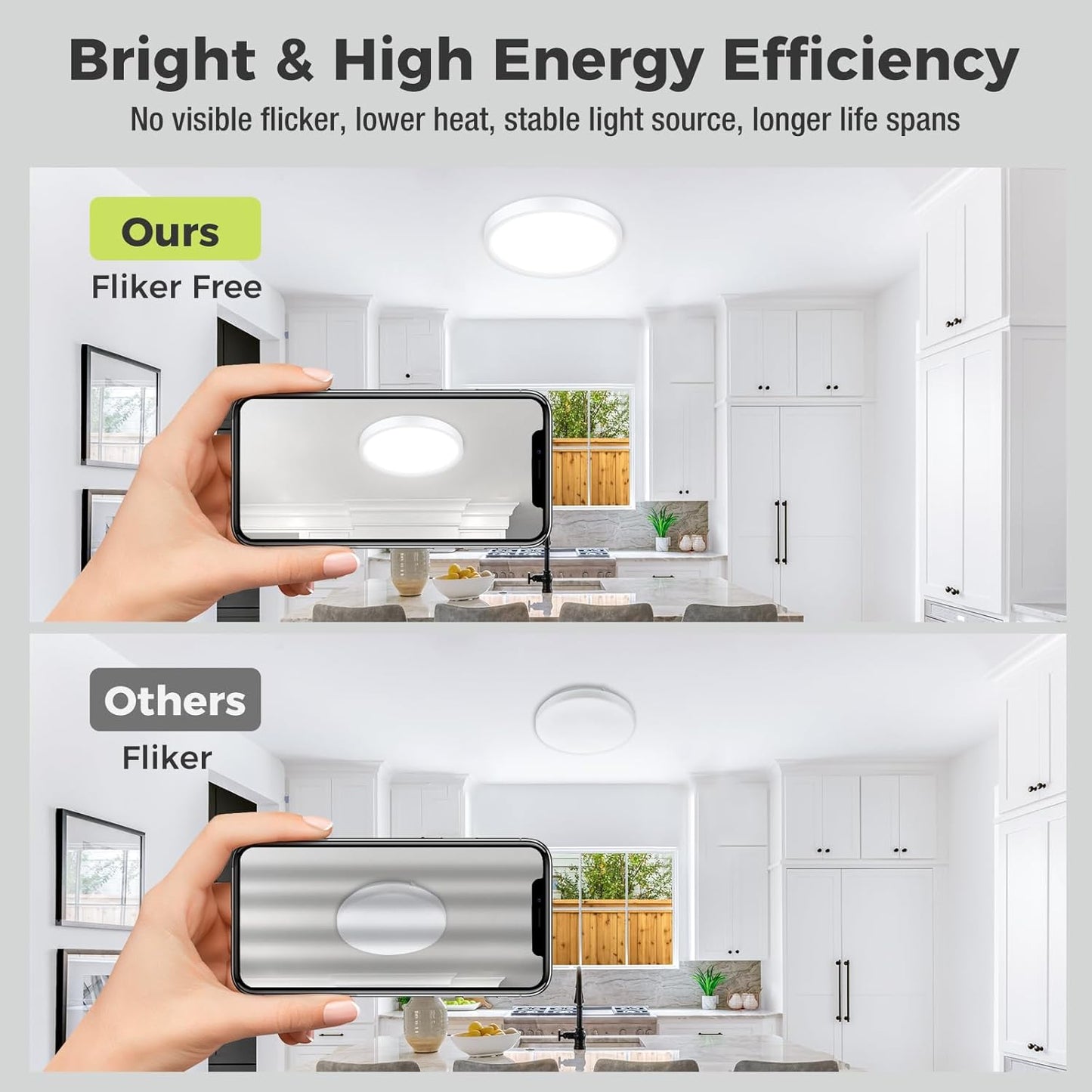 Zemty CLS29 flicker-free ceiling light, eye-friendly, no visible flicker for comfortable lighting