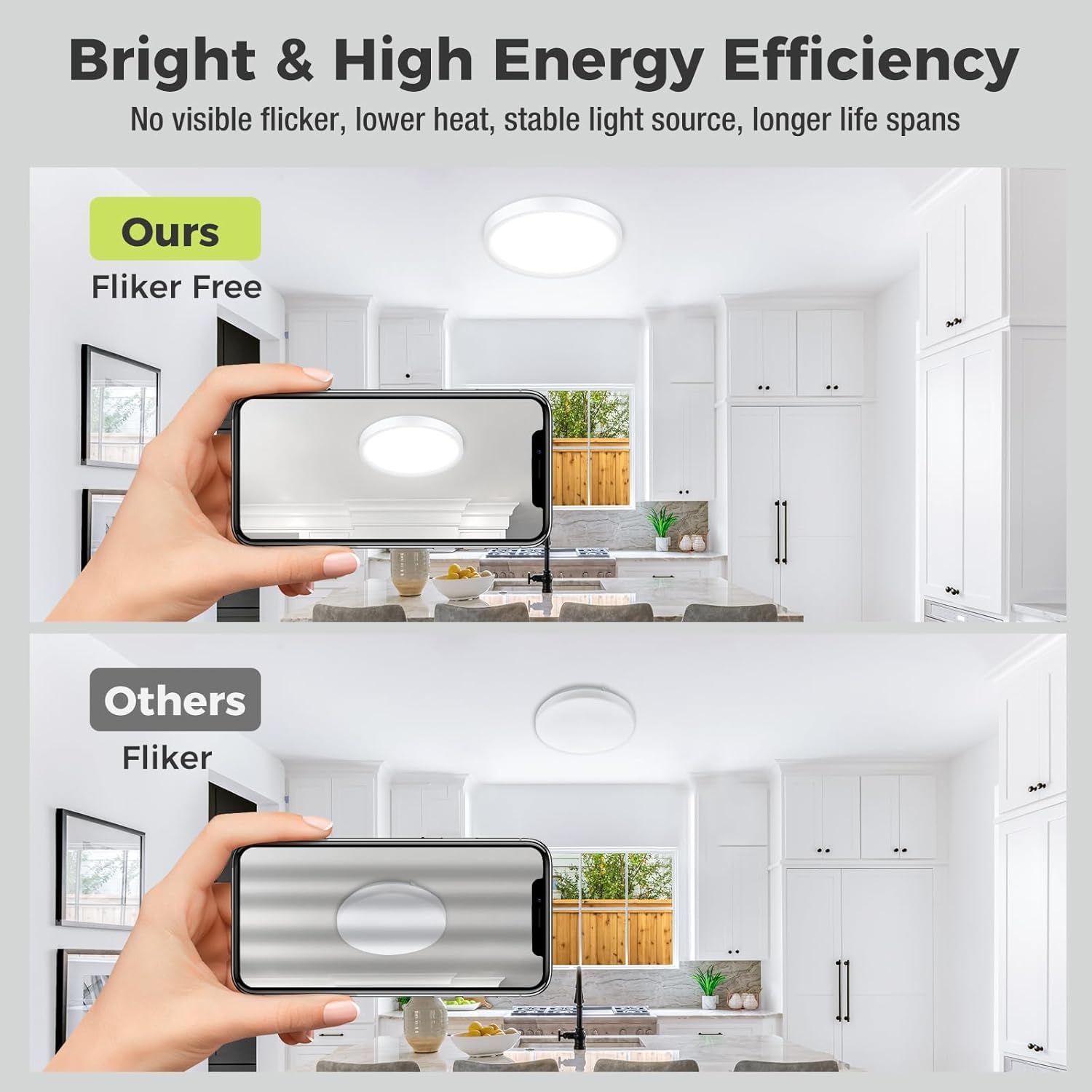 Zemty CLS29 flicker-free ceiling light, eye-friendly, no visible flicker for comfortable lighting