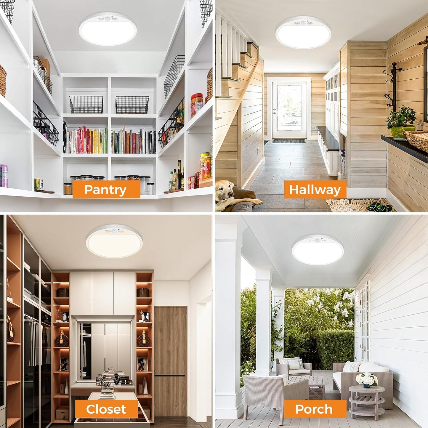 Zemty CLS29S motion sensor ceiling light for pantry, hallway, closet, porch and other indoor spaces
