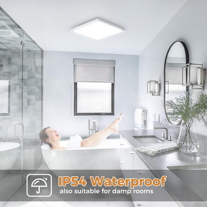 Zemty CLSF18 IP54 waterproof ceiling light, suitable for bathroom and damp rooms