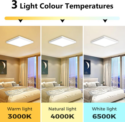 Zemty CLSF22 ceiling light with 3 color temperatures (3000K warm/4000K natural/6500K white)