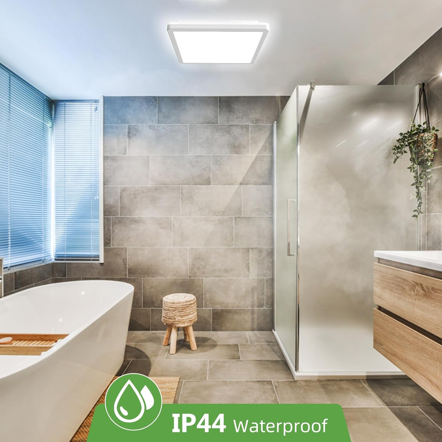 Zemty CLSF22 IP44 waterproof ceiling light, suitable for bathroom and damp rooms