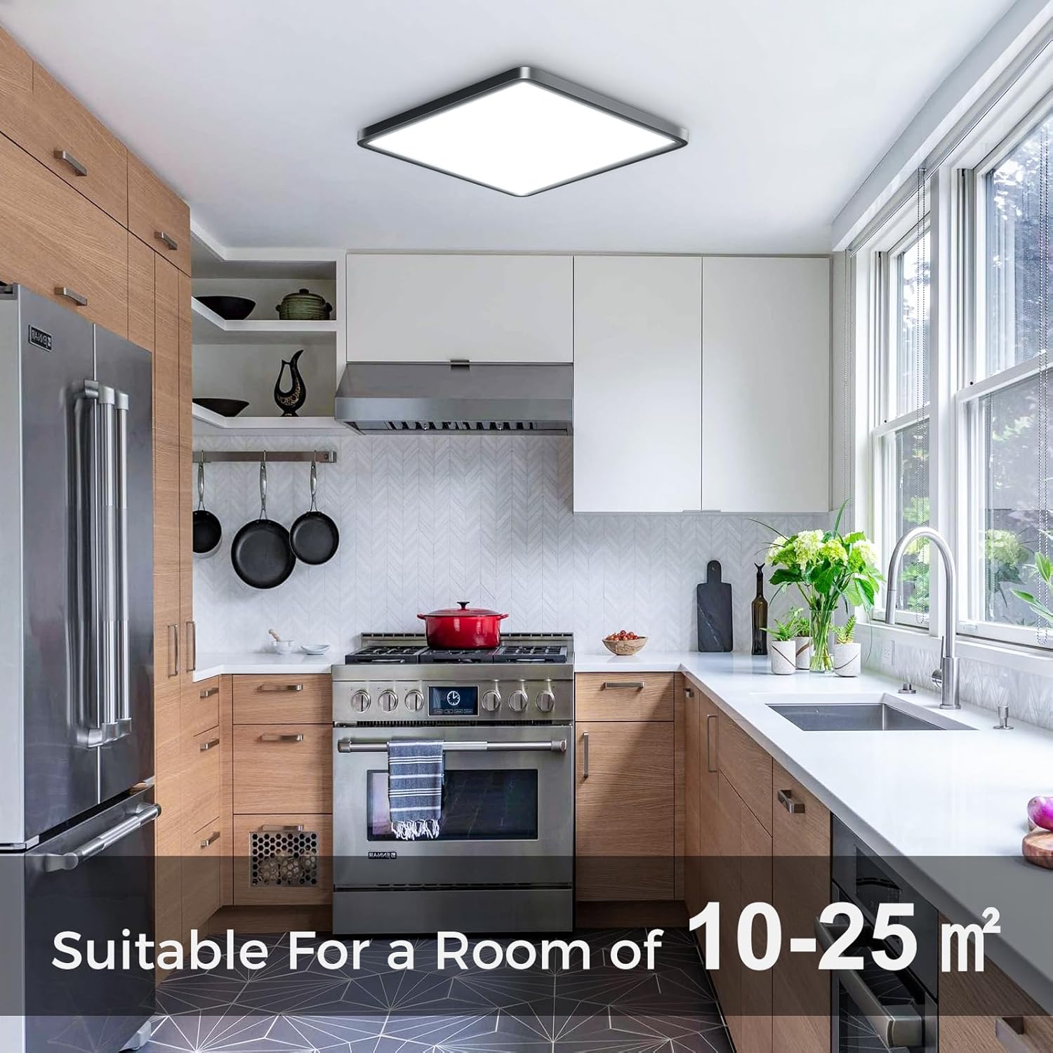  Zemty CLSF29 ceiling light suitable for rooms of 10-25 square meters, ideal for kitchen, bedroom, living room