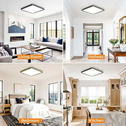 Zemty CLSF29 square ceiling light for living room, hallway, bedroom, kitchen and other indoor spaces