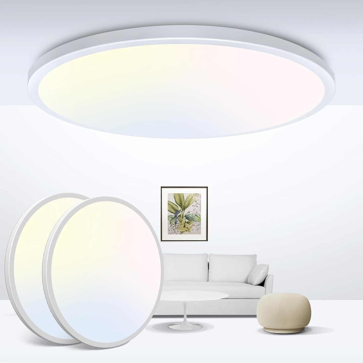 zemty LED Small Led Lighting Fixture Flat Ceiling Lamp